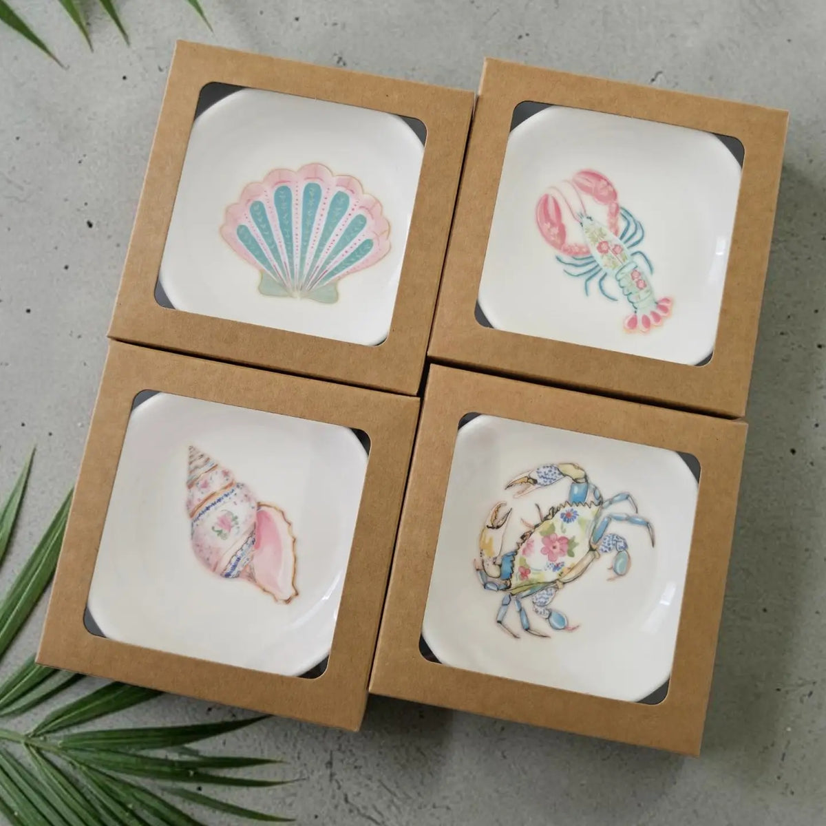 Coastal Ceramic Lobster Jewelry Dish