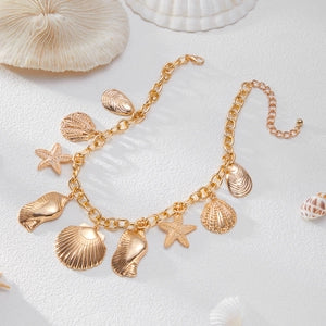 Exaggerated Boho Shell Pendant Necklace
