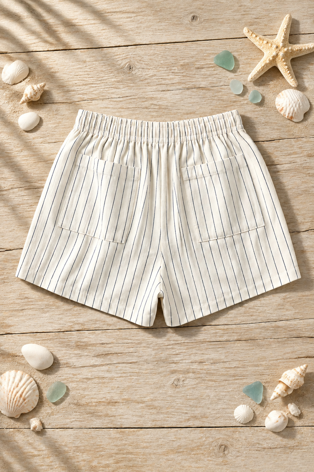 Sandy Shore High Rise Striped Short
