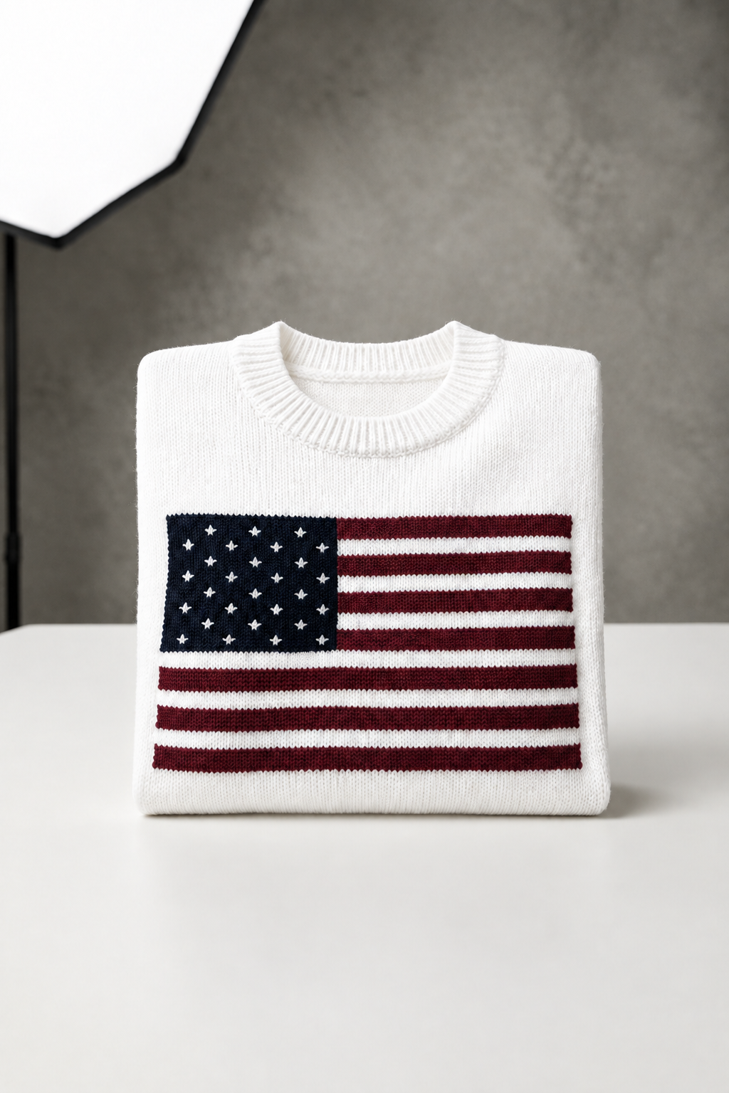 Cape Vintage American Flag Knit Sweater