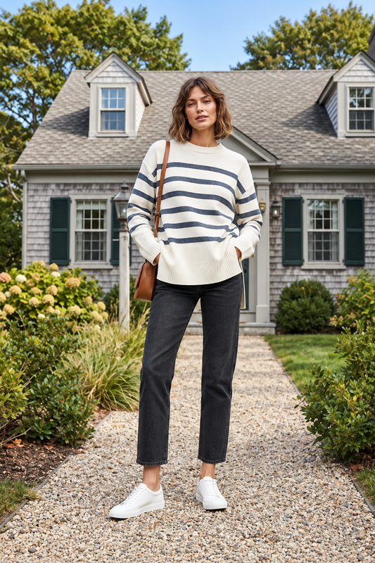 Nautical Knit Striped Sweater