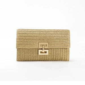 Straw Woven Handmade Envelope Clutch Bag