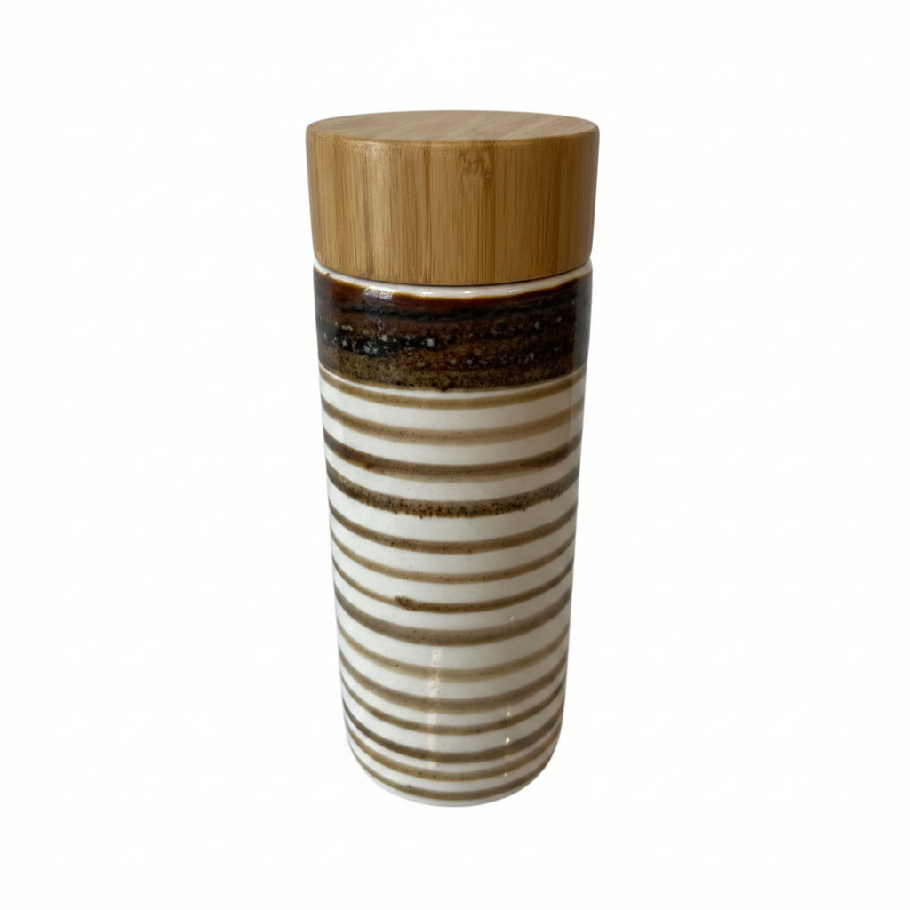 Brown Sand Reactive Double Wall Travel Coffee Mug