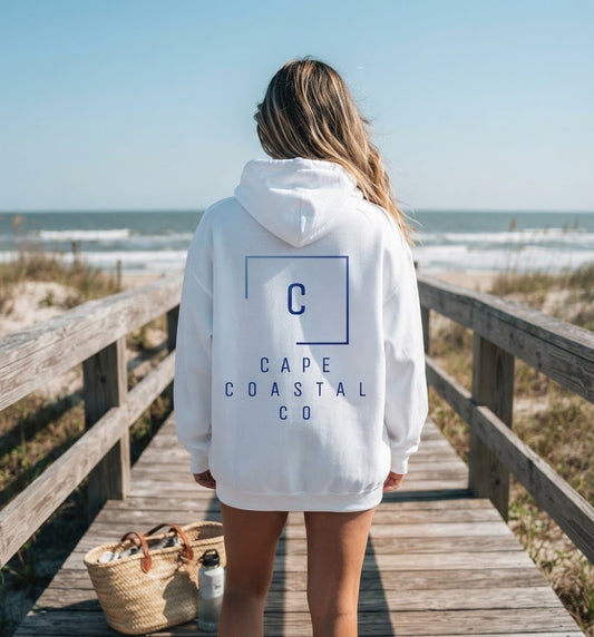 Cape Coastal Co Collection Hooded Sweatshirt- Blue Gradient