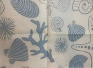 Coastal Sea Life Linen Table Runner