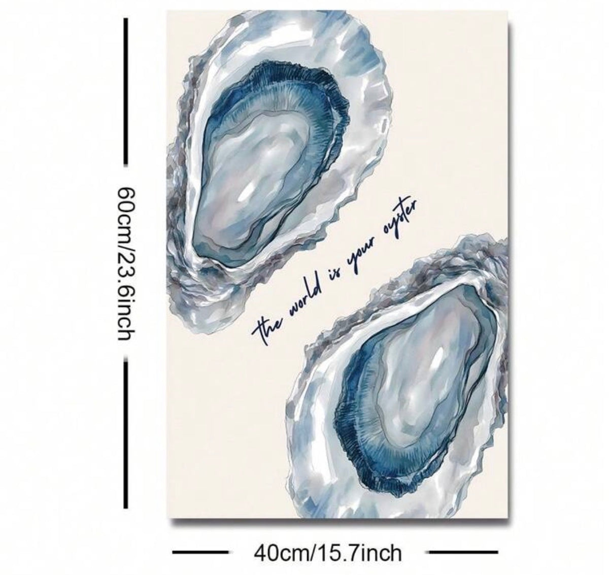 The World is your Oyster Unframed Wall Art Print