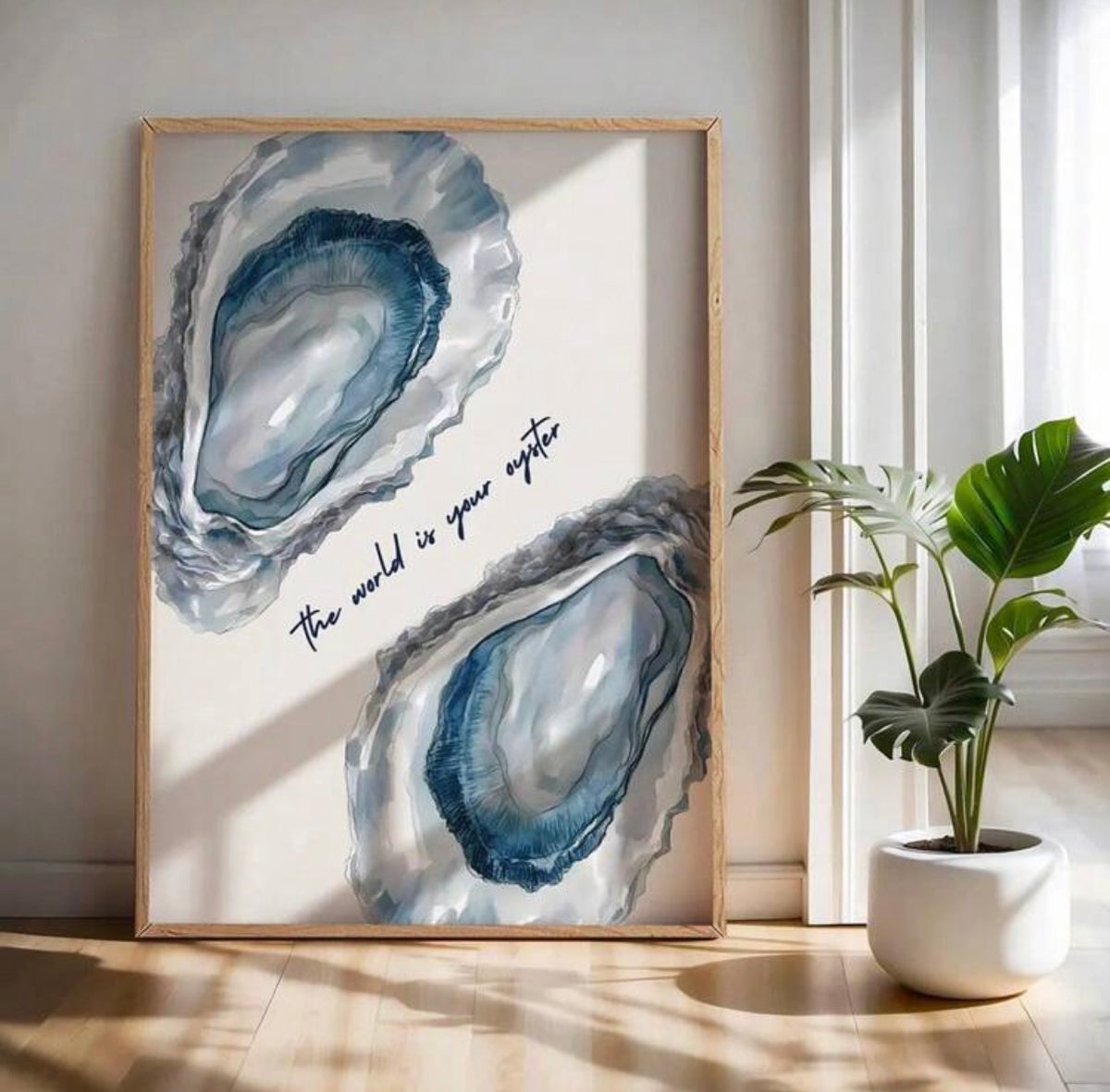 The World is your Oyster Unframed Wall Art Print