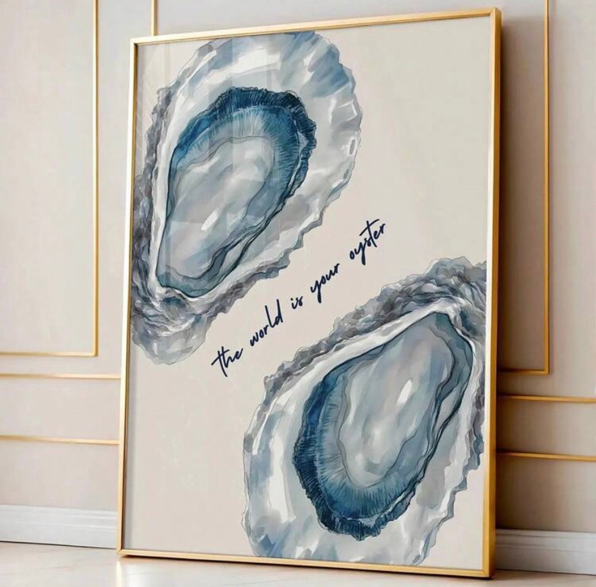 The World is your Oyster Unframed Wall Art Print