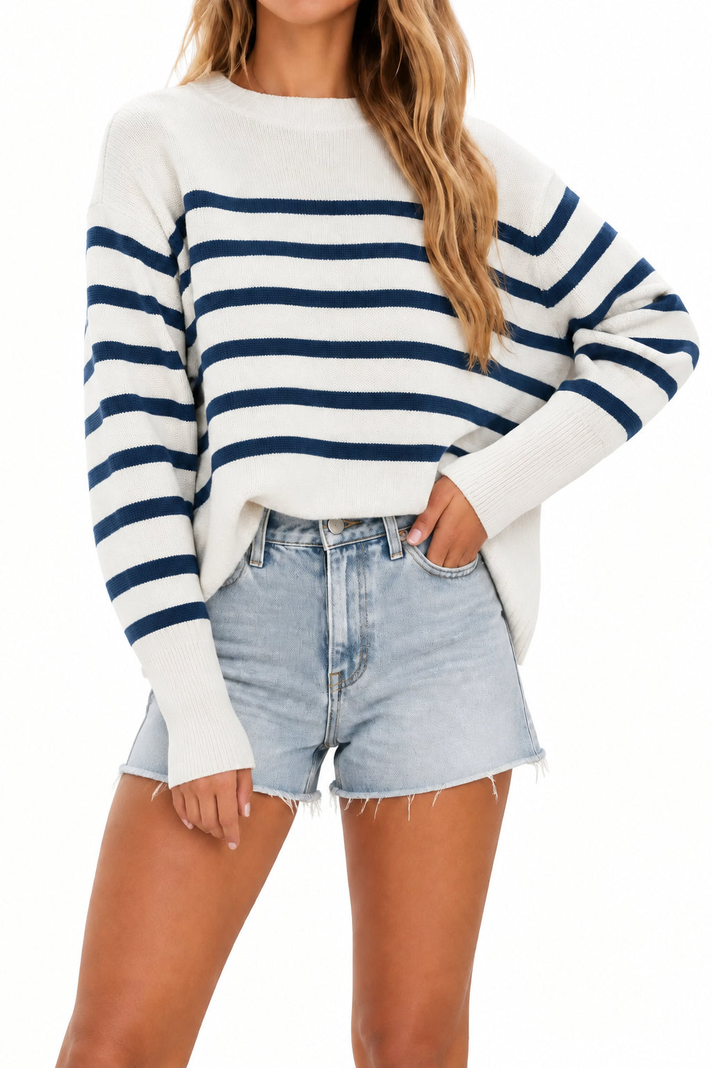 Nautical Knit Striped Sweater