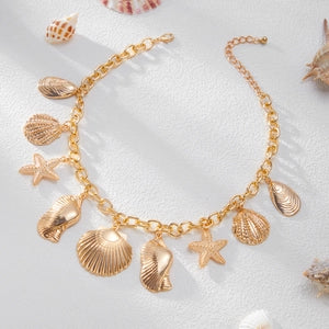 Exaggerated Boho Shell Pendant Necklace