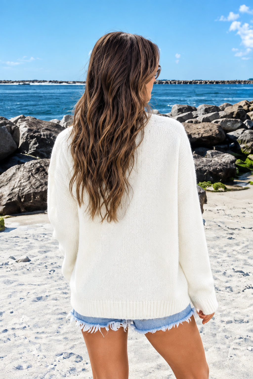 Cape Vintage American Flag Knit Sweater