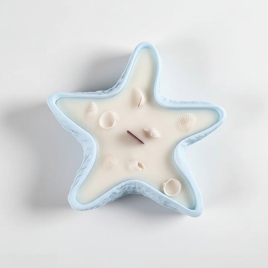 Coastal Starfish Scented Candle - Ocean Themed Aromatherapy Gift