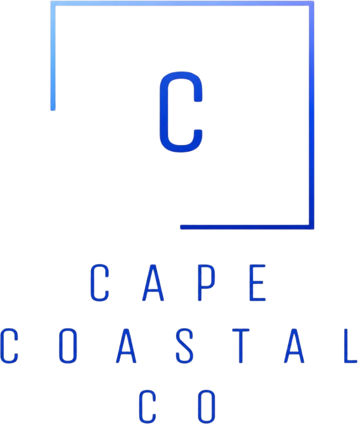 Cape Coastal Co Collection Hooded Sweatshirt- Blue Gradient