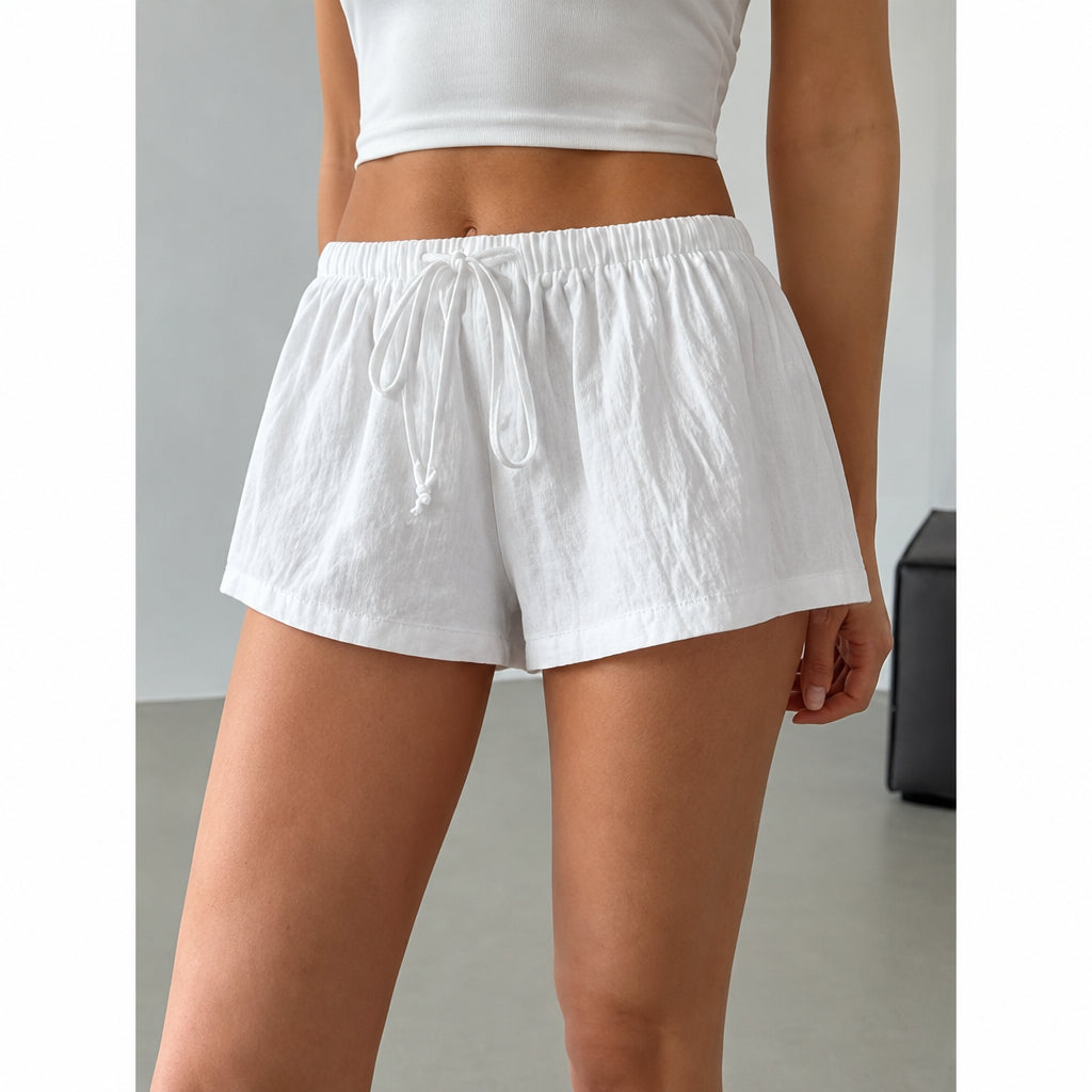 Summer Casual Drawstring Beach Shorts